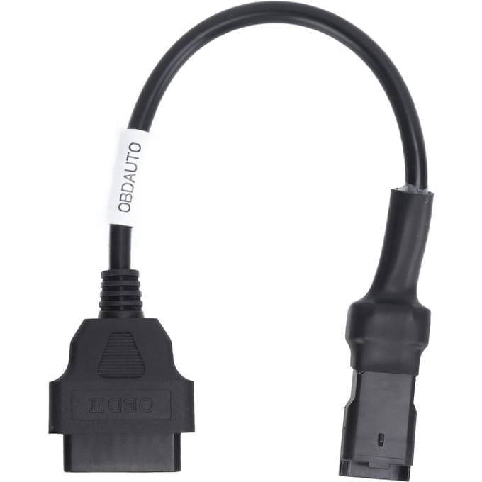 4-pins OBD Diagnostische Kabel Adapter OBD2 Verlengconnector Vervanging voor Ducati Motorfietsen black