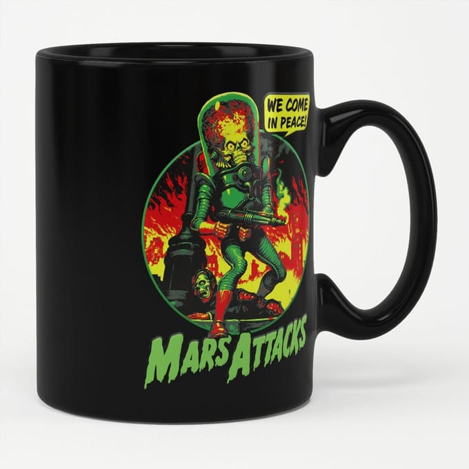 Mars Attacks Kopje/koffiemok We Come In Peace Mug