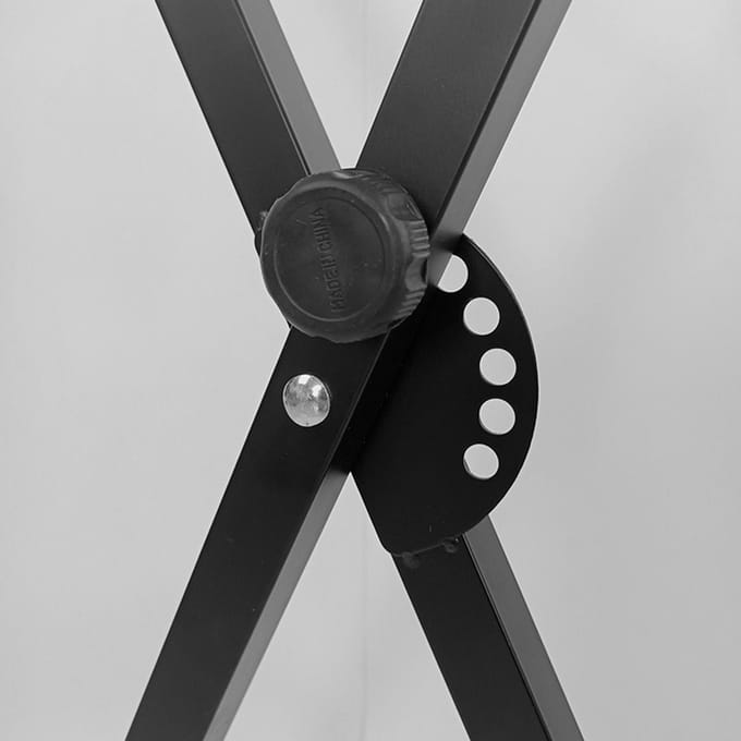Support de clavier de piano en forme de X à 7 niveaux réglable pour cadre de peinture de cithare black