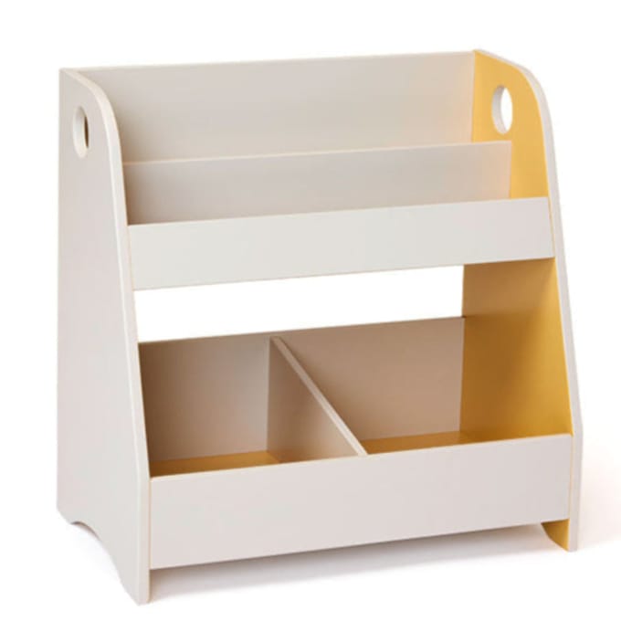 Kids Concept boekenkast grijs geel