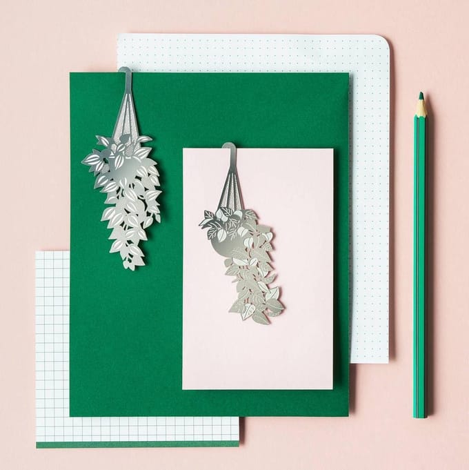 Plant Bookmarks Trandescantia (pink packaging)