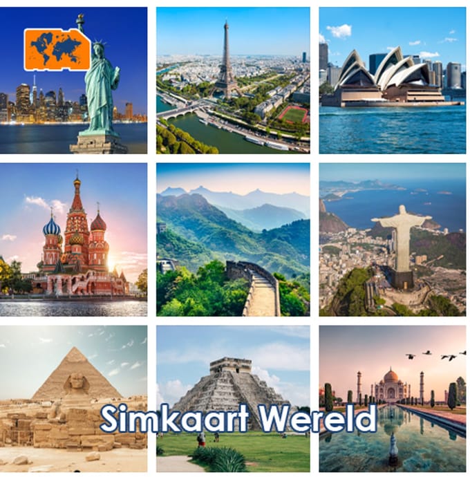 InternationalSIM Data Simkaart Wereldwijd - 3 GB - 30 dagen