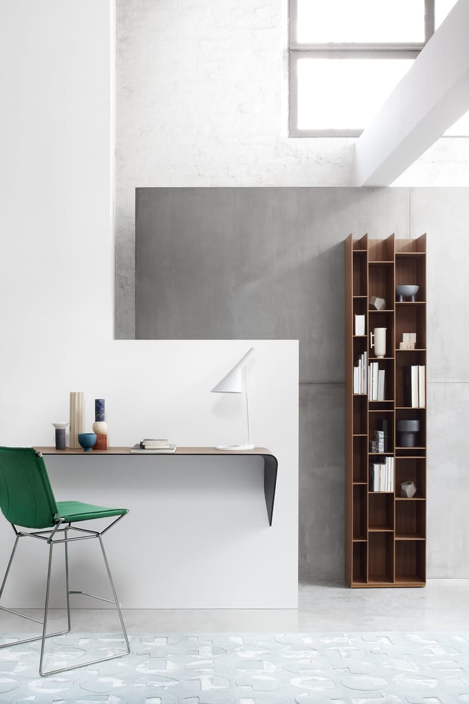 MDF Italia Mamba Light Wandplank - Canaletto notenhout - links
