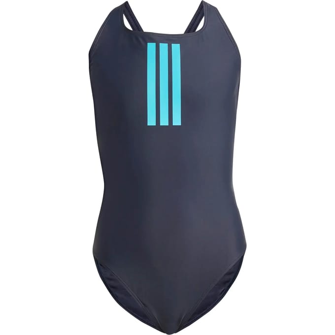 Eén-delig badpak met V-hals voor dames adidas 3-Stripes