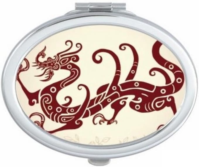 Compacte Make-up Spiegel - Draagbare Handspiegel - Snelle Touch-ups - Dubbele Glazen Spiegels - 7 x 6 cm - Multi kleuren