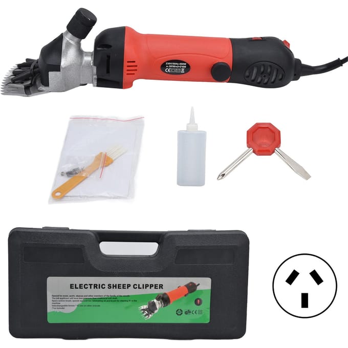 690W Elektrische Schaapscheerapparaat Verstelbare Snelheid Schering Kit Dierenscheren Boerderij Knipmachine white