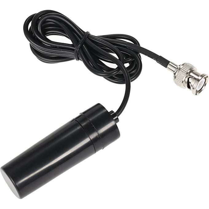 BNC Elektrode Sonde Connector Hydroponische PH Aquarium Controller Meter Nieuw zwart