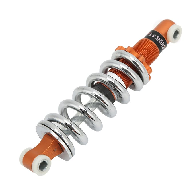 190mm Motorfiets Schokdemper 1200lbs Belasting Oranje Universele Verstelbare Demper voor Scooter Bromfiets gray