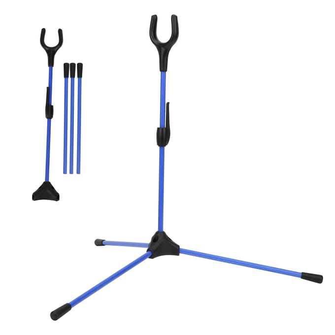 Opvouwbare Recurve Boog Stand Houder Boogschieten Rechte Boog Stander voor Jacht BuitensportenBlauw