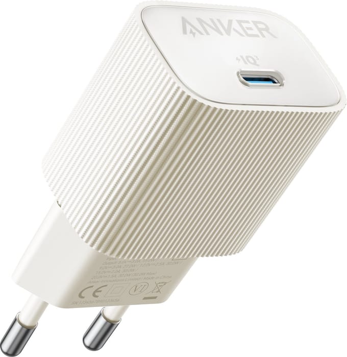 Anker Powerport Nano 4 - Duurzame USB-C Lader - GaN Fast Charge 30W - Wit