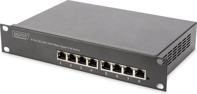 Digitus DN-95317 DN-95317 Netwerk switch 8 poorten 10 / 100 / 1000 MBit/s PoE-functie