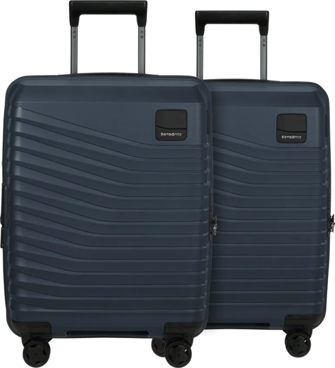 Samsonite Intuo Expandable Spinner 55cm Duo Pack Blue Nights