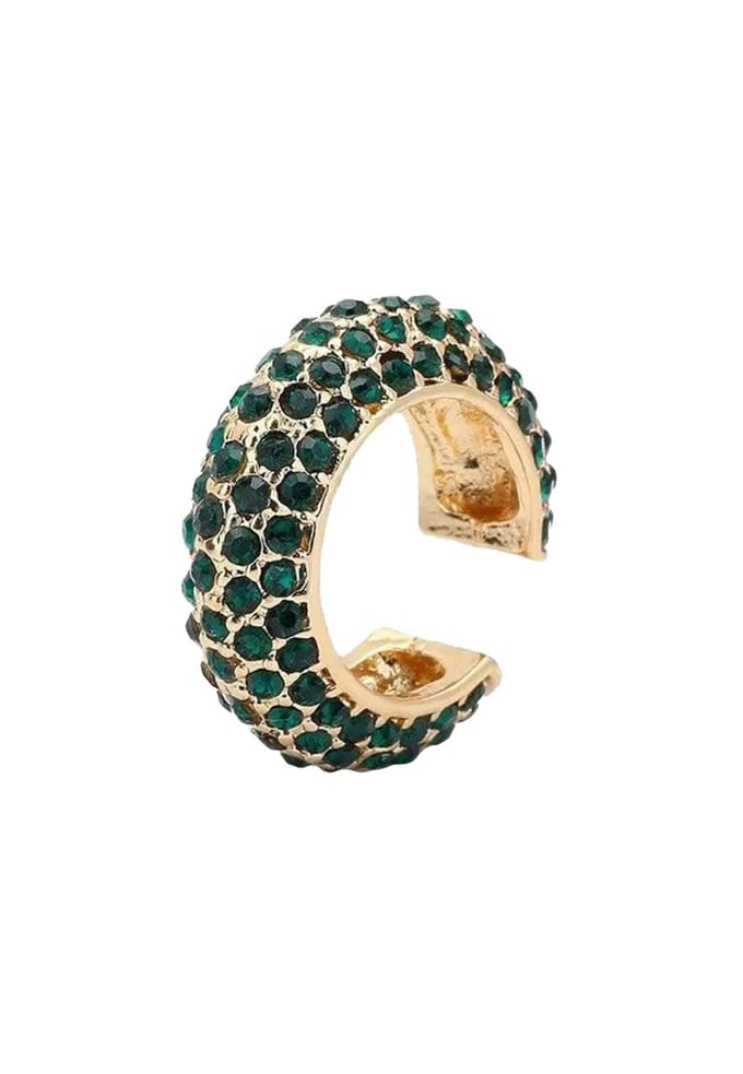 Margot Bardot Paloma Ear Cuff Emerald