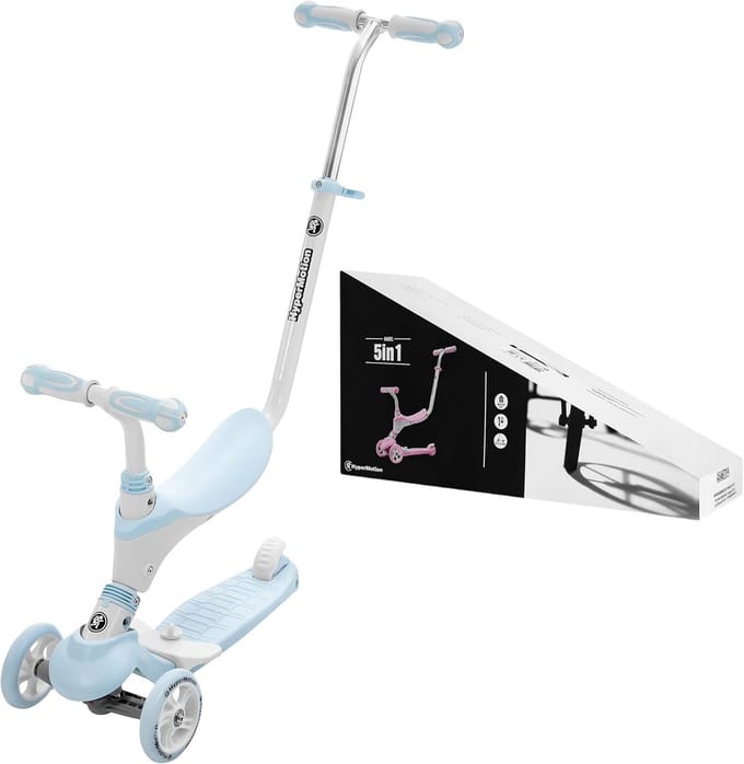 3-in-1 Kinderstep met Zitje en Stuurfiets voor Peuters