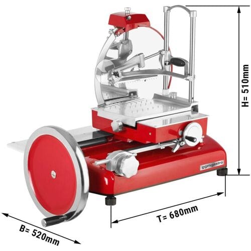 GGM Gastro Schwungradmaschine Rustikal - Messer: Ø 250mm - Rot