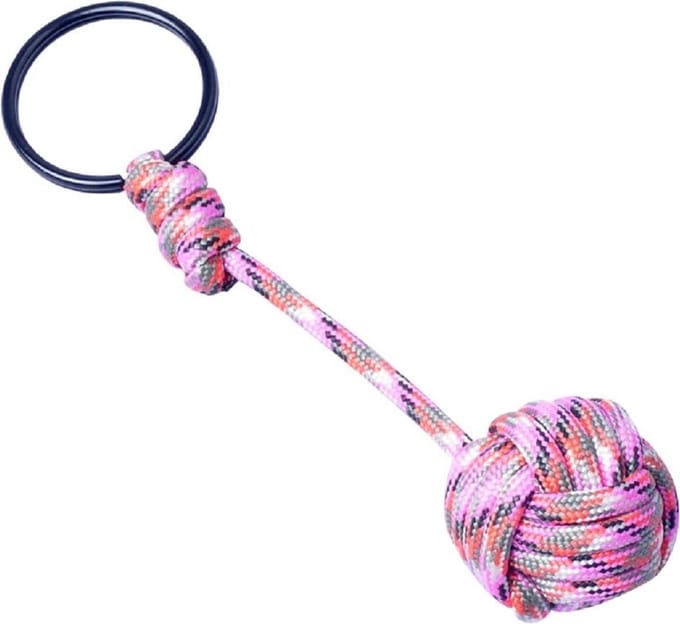 Munkees Sleutelhanger Paracord Pink Camo Roze 8,5 Cm