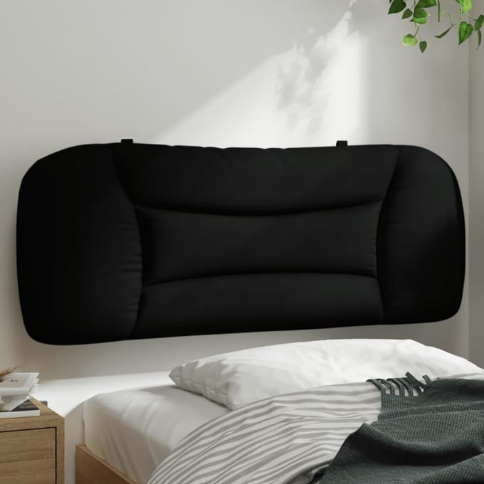 vidaXL - Hoofdbordkussen - "Hvar" - 100 - cm - stof - zwart