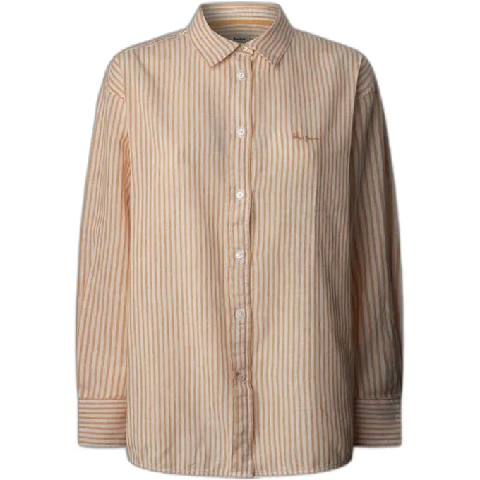 Pepe Jeans Dream Overhemd Met Lange Mouwen Oranje S Vrouw