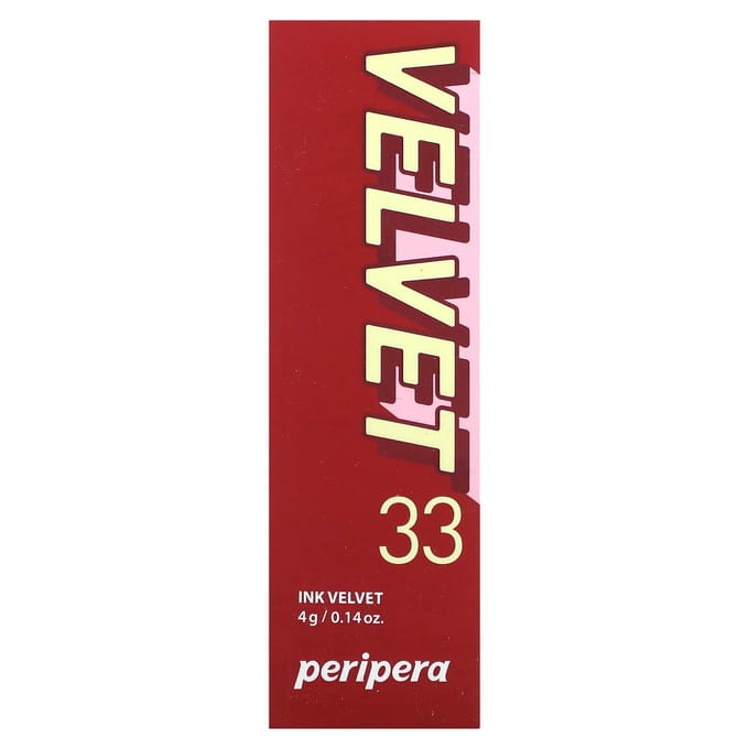 Peripera, Ink Velvet Lip Tint, 33 Red Collector, 4g (0.14oz) red