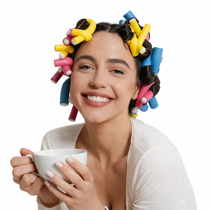 BukkitBow - Set Foam Papillotten Haarkrullers - Soft Curlers Haar Rollers - Krullen Styling - 10 Stuks