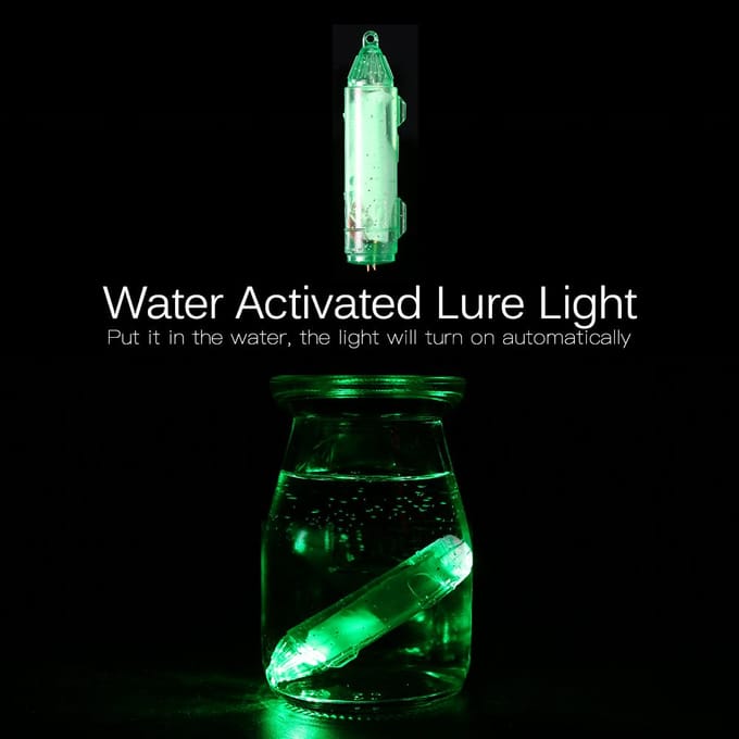 LED Onderwater Vislicht Inktvis Aas Lokker 150 uur Levensduur 300M white