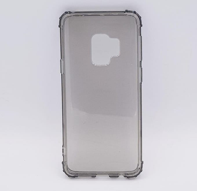 Geschikt voor Samsung S9 - premium - Transparant Hoesje - grijs