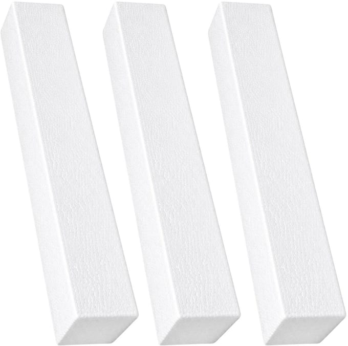 Piepschuim vormen - baksteen - 3x - 50 x 7,5 x 7,5 cm - styropor hobby / DIY vorm - basis knutselfiguren