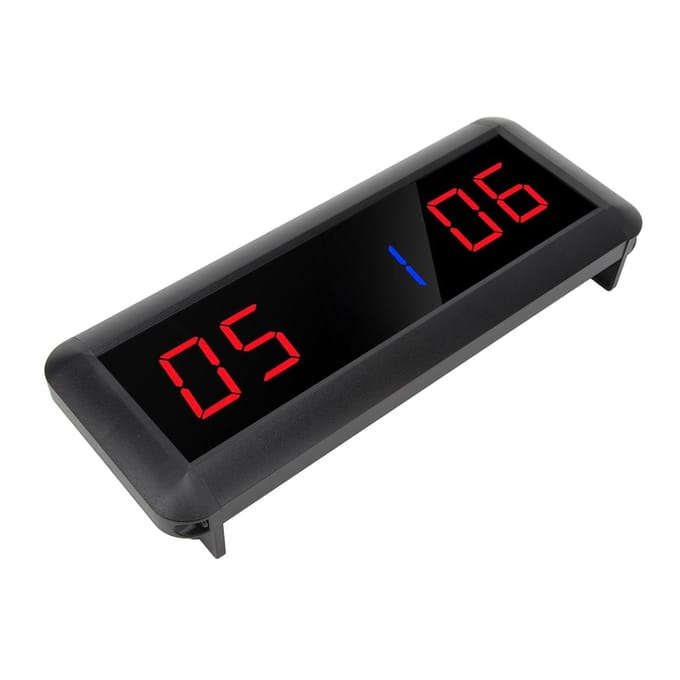 Digitaal Scorebord met Afstandsbediening LED Draagbaar Tafelmodel Elektronische Scoreteller voor Badminton black