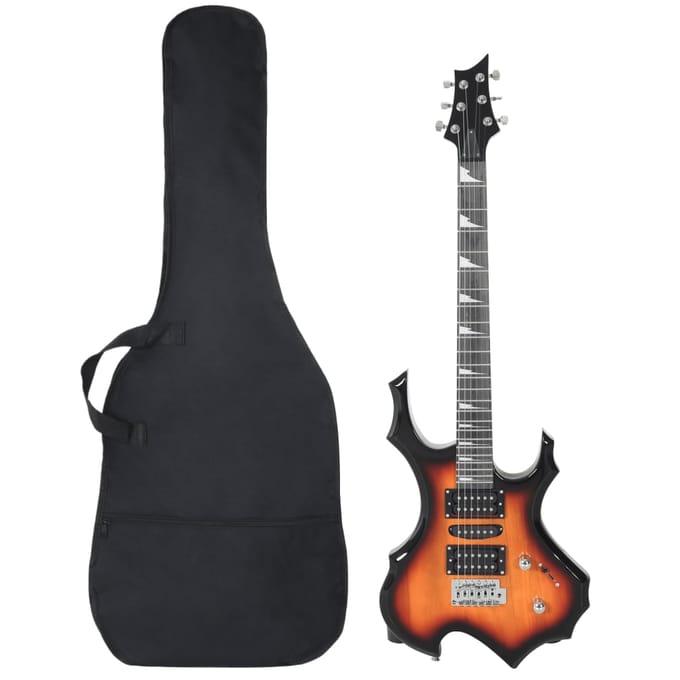 vidaXL Gitaar voor beginners elektrisch met tas 4/4 39" zwart
