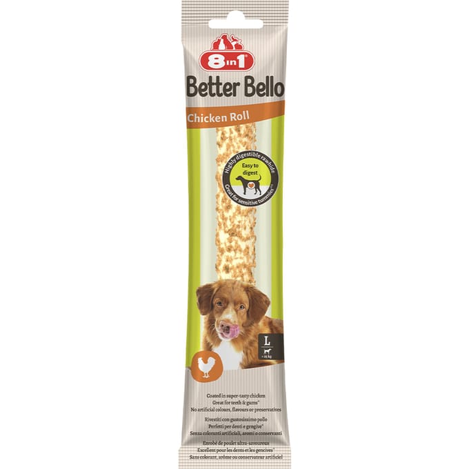 8in1 Beter Bello Broodje Kip maat L hondensnacks