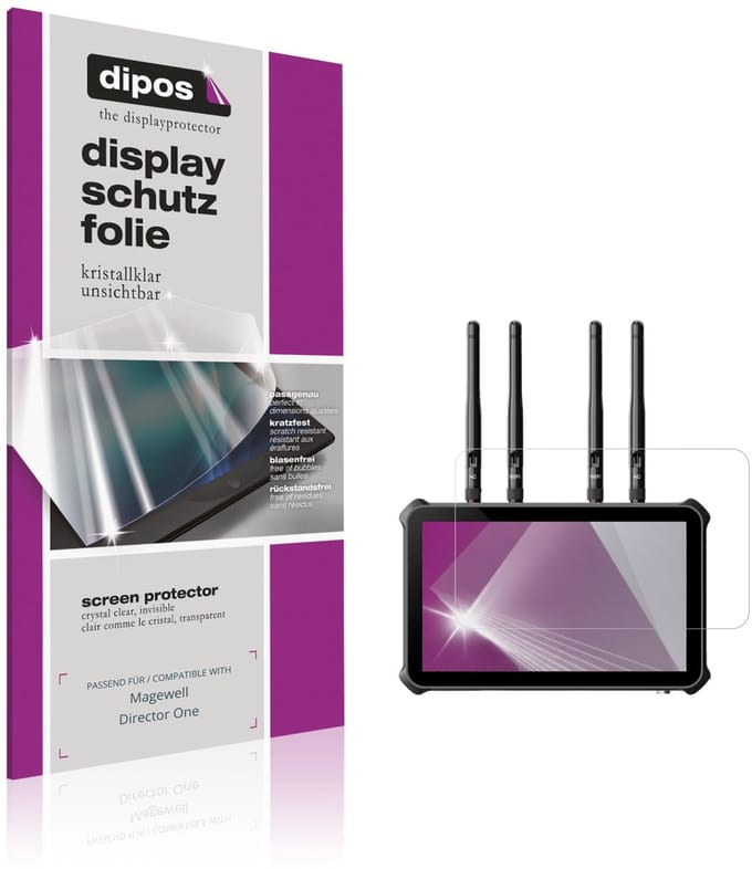 dipos – 2x Beschermfolie geschikt voor Magewell Director One | Krasbestendige & heldere Screenprotector Ultra-Thin