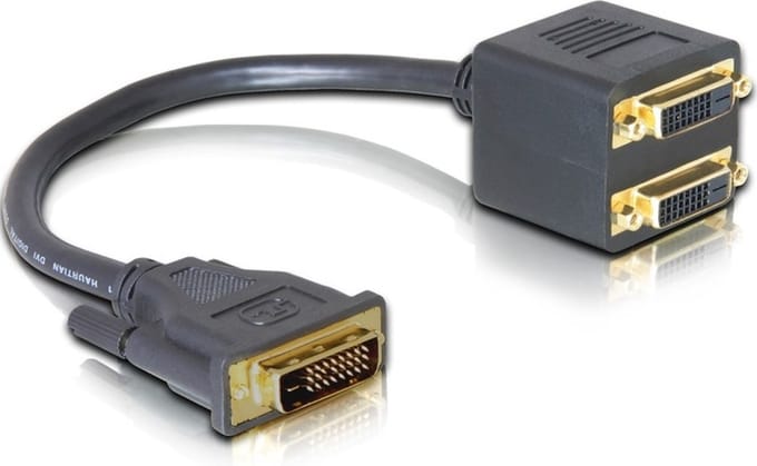 DVI-D Dual Link splitter 1 naar 2 / passief - 0,20 meter