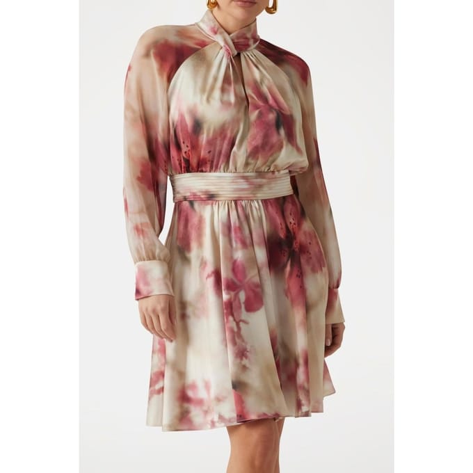GUESS Bianca Ls Flared Dre Blossom Charm Taglia: 38 | Abiti Mini Outlet | Donna