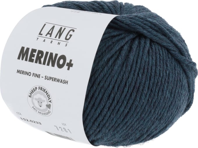 Lang Yarns Merino Plus - 233 nachtblauw - Merinowol Garen