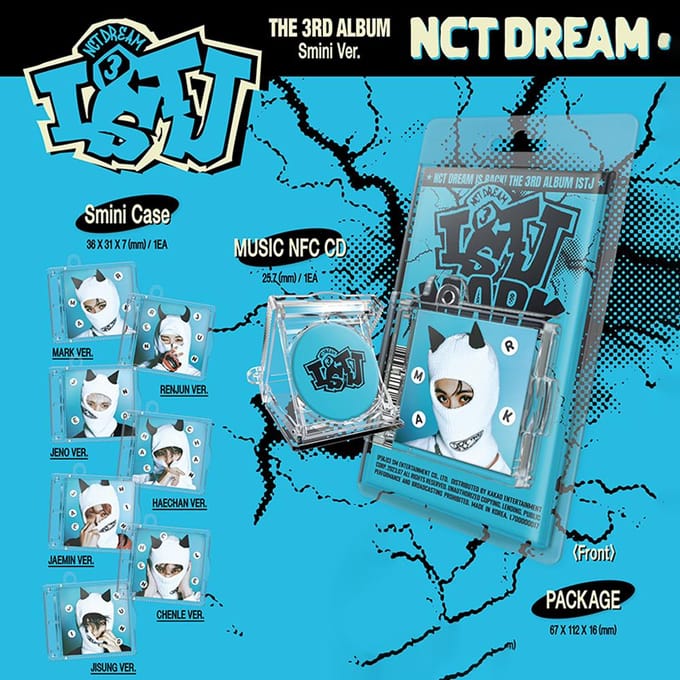 NCT DREAM 3e Album 'ISTJ' (SMini-versie.) RANDOM black