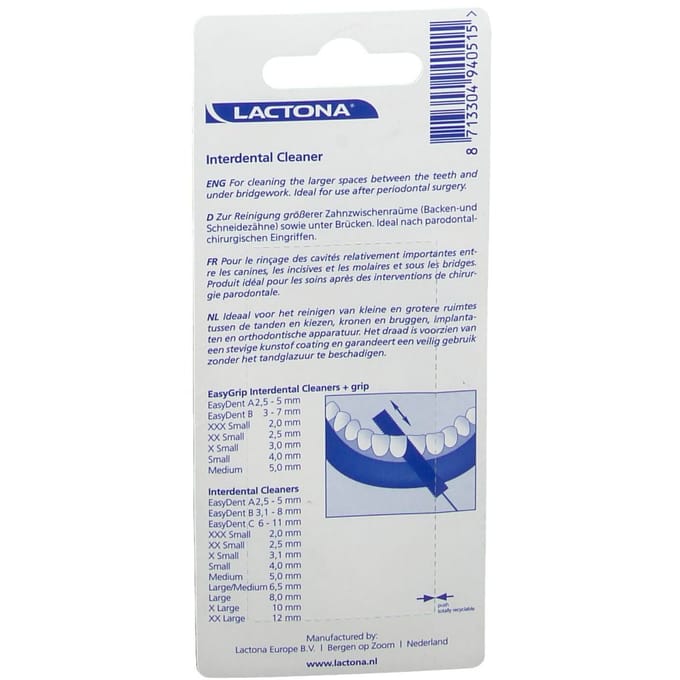 Lactona Easydent Combi-Cleaner 2,5-5Mm 5 Tandenborstel