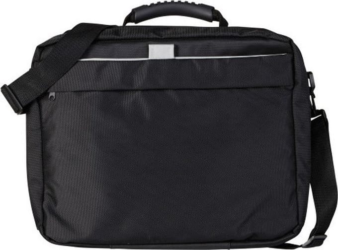 Schoudertas/aktetas/werktas zwart 37 x 32 cm - Laptoptas/documententas met verstelbare schouderband