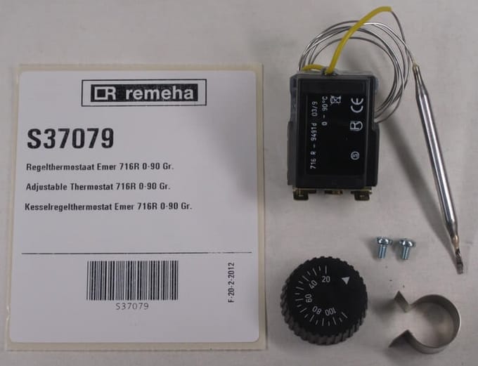 Remeha regelthermostaat Emer 716r 0-90 graden S37079