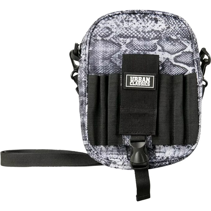 Urban Classics - Printed Festival Bag snake one size Schoudertas - Grijs/Wit