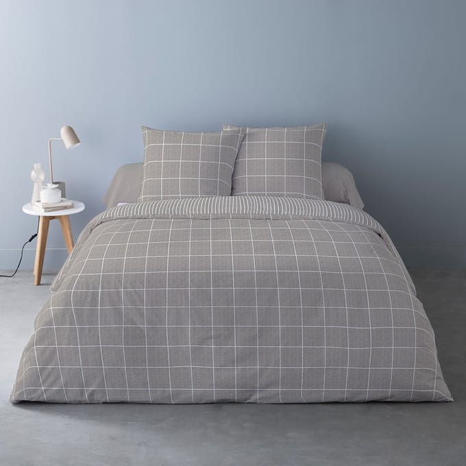 Dekbedovertrek Flanel - Winter - 240 x 220 cm - Ehcon Taupe