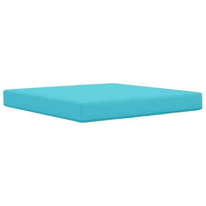 vidaXL - Buitenbankkussen - Polyester - Turquoise - 80 - x - 80 - cm