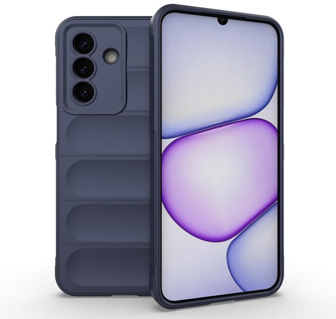 MobyDefend Hoesje - Geschikt voor Samsung Galaxy A27 - TPU Gripcase - Blauw