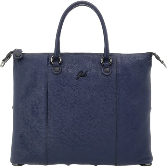 Gabs Leren Schoudertas G3 Plus TG Bull Black Shoulder Bag Ink Blue Donkerblauw