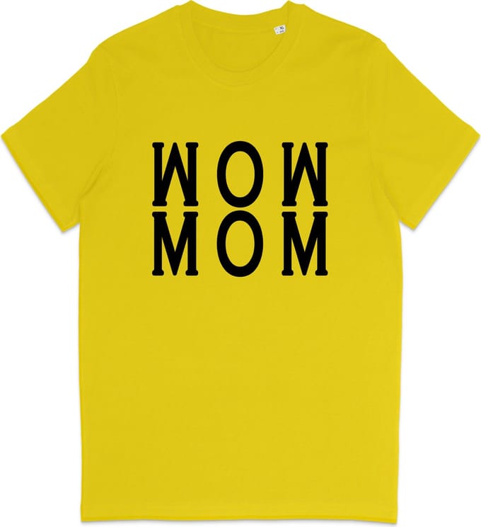 T Shirt Dames - Geweldige Moeder - Geel - Maat S