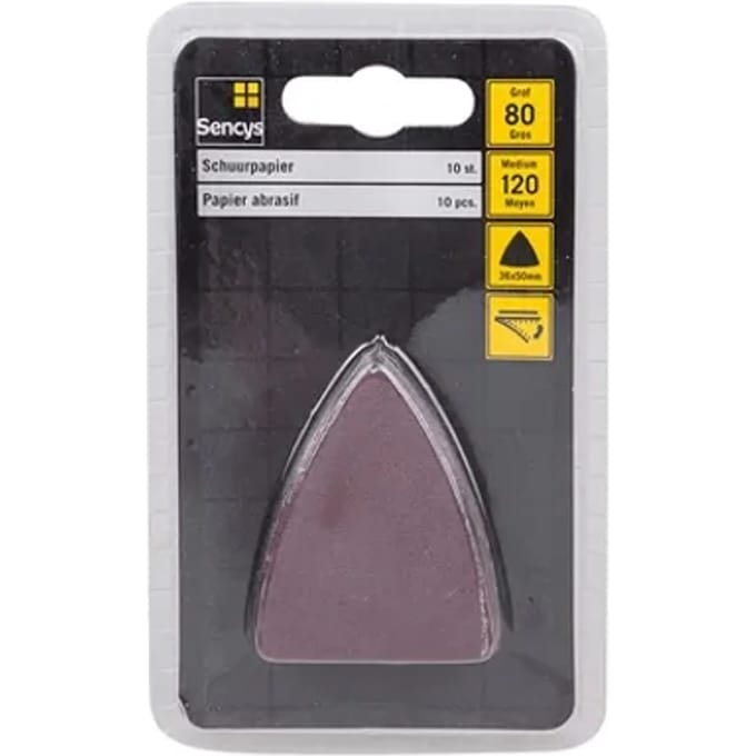 Sencys Schuurpapier 50x36mm – 10 Stuks