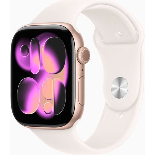 Apple Watch S11 Cellular 46mm Rose Gold Aluminium Case with Light Blush Sport Band - M/L