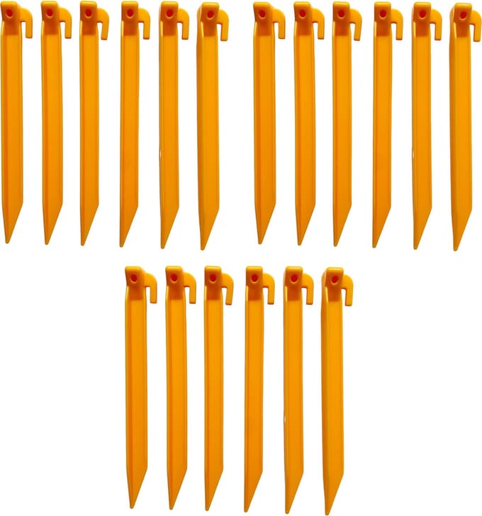 Redcliffs Outdoor Gear Tentharingen - Tentaccessoires - 18 Stuks - 22cm - Kunststof