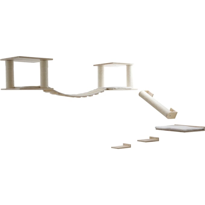 Kerbl Huisdier Kattenspeeltuin Top X Set van 7 kattenonderdelen
