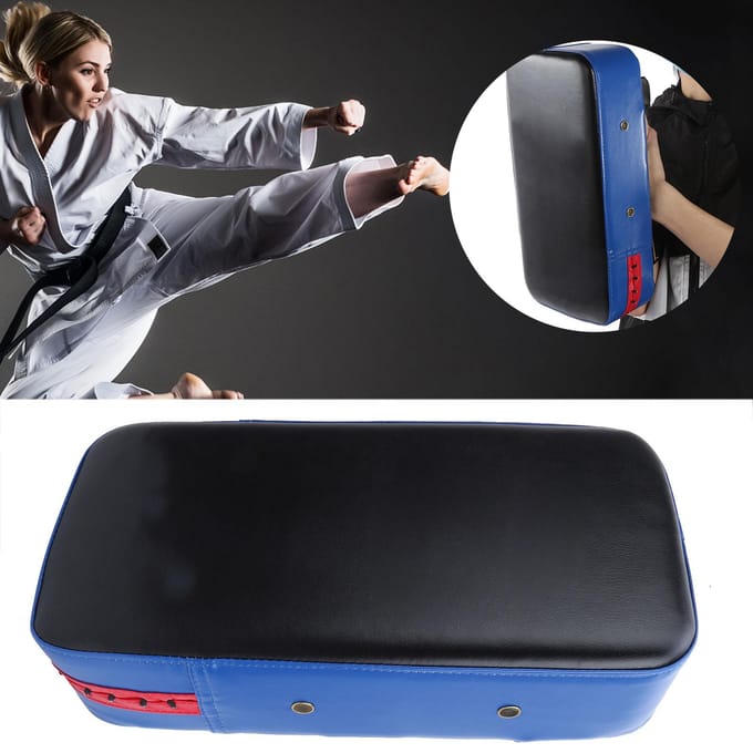 Boksen Schoppen Stoten Pad Training Vechten Voet Doel Pad Schokbestendig Slagschild(Zwart Blauw ) black