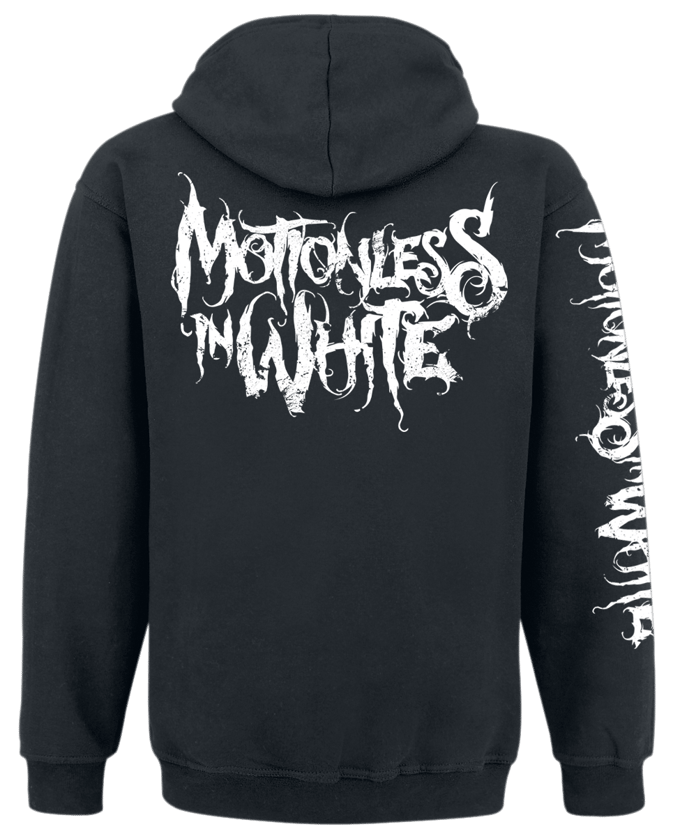Motionless In White Vest met capuchon - Logo - S tot XXL - zwart